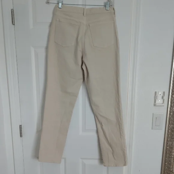 Abercrombie & Fitch Cream Straight Leg Jeans - Picture 6 of 6